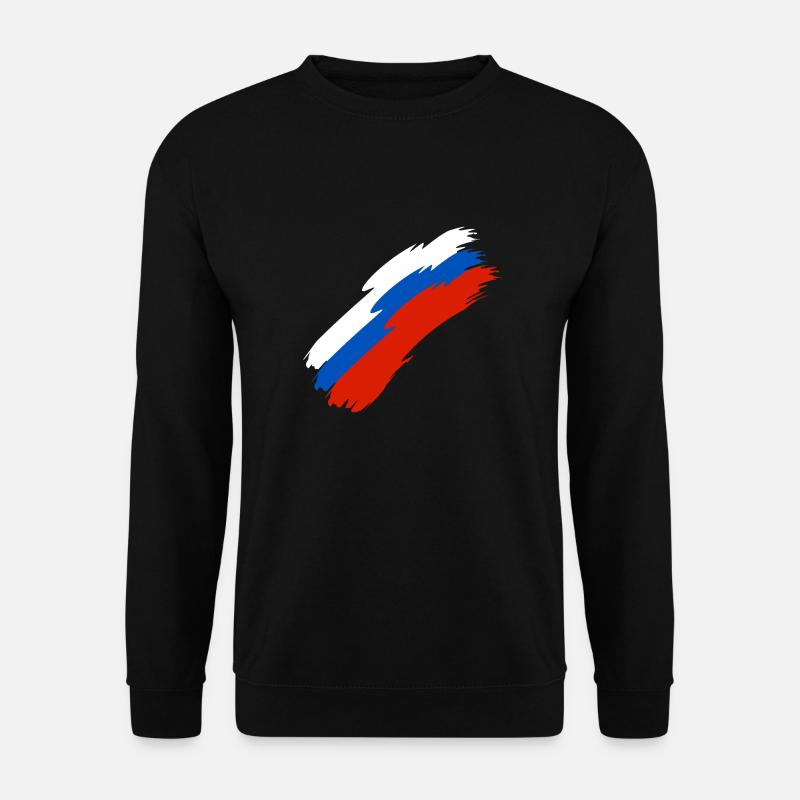 Russie drapeau couleurs - Sweat-shirt Unisexe - noir