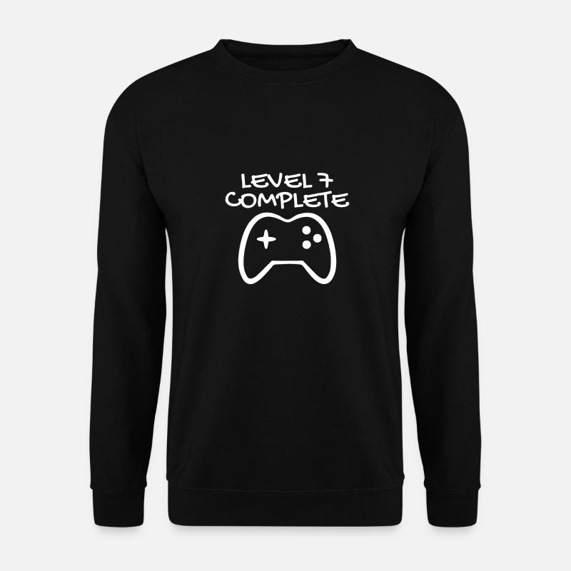 7. Geburtstag - Gamer 7 - 7 Jahre Geschenk - Unisex Pullover - Schwarz