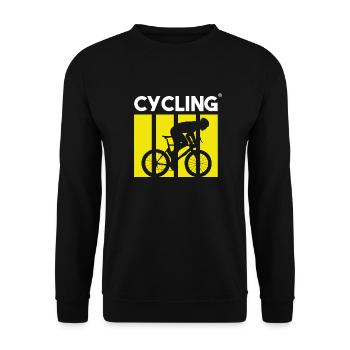 Cycling Sporty Original - Unisex Pullover - Schwarz - Vorne - Alina (178cm) & Michal (187cm)