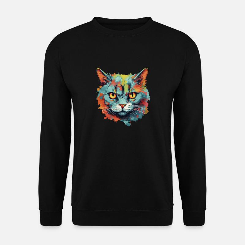 Chat - Sweat-shirt Unisexe - noir