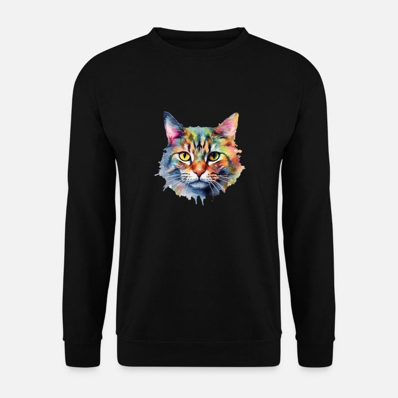 Cat - Unisex Sweatshirt - black