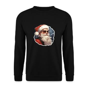Santa Claus - illustration - Unisex Sweatshirt - black - Front - Alina (178cm) & Michal (187cm)