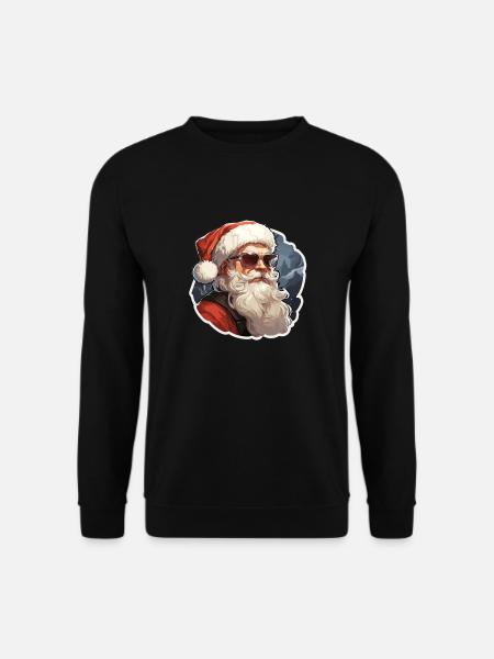 Santa Claus - illustration - Unisex Sweatshirt - black