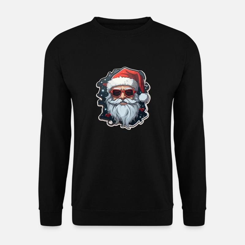Santa Claus - illustration - Unisex Sweatshirt - black