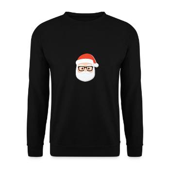 Santa Claus - illustration - Unisex Sweatshirt - black - Front - Alina (178cm) & Michal (187cm)