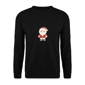Santa Claus - illustration - Unisex Sweatshirt - black - Front - Alina (178cm) & Michal (187cm)