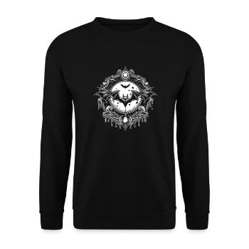 Logo de chauve-souris - Sweat-shirt Unisexe - noir - Devant - Alina (178cm) & Michal (187cm)