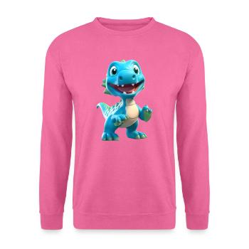3D-Cartoon-Dinosaurier - Unisex Pullover - Pink - Vorne
