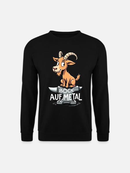 Bock auf Metal - Unisex Pullover - Schwarz