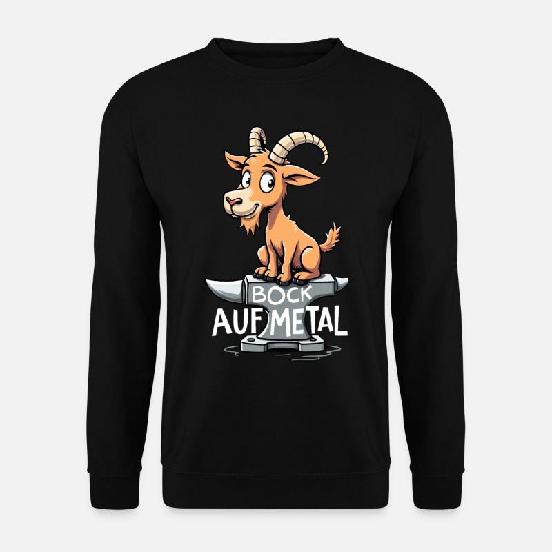 Bock auf Metal - Unisex Pullover - Schwarz