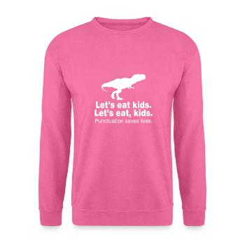 Punctuation Gift Teacher School Professor - Unisex Sweatshirt - pink - Front