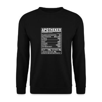 Apotheker Apotheke Geschenk - Unisex Pullover - Schwarz - Vorne - Alina (178cm) & Michal (187cm)