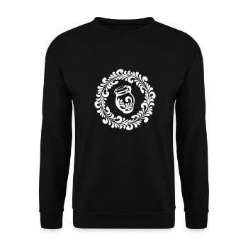 Apfelwein Hessen Äppelwoi Geschenk Hessisch Babbel - Unisex Pullover - Schwarz - Vorne - Alina (178cm) & Michal (187cm)