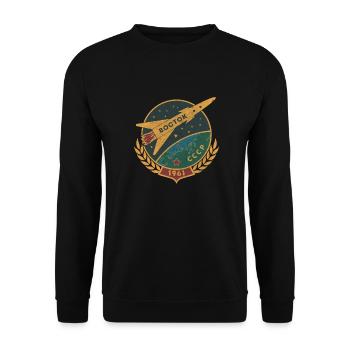Vostok Gagarine Spoutnik Espace Russie Astronaute - Sweat-shirt Unisexe - noir - Devant - Alina (178cm) & Michal (187cm)
