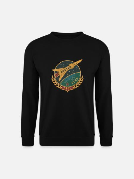 Vostok Gagarin Sputnik Weltraum Russland Astronaut - Unisex Pullover - Schwarz