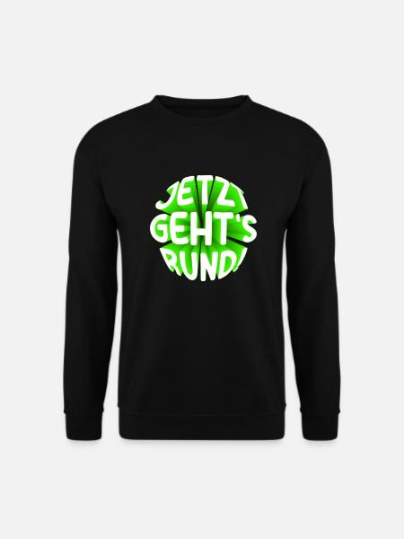 Jetzt gehts rund 3D - Unisex Pullover - Schwarz