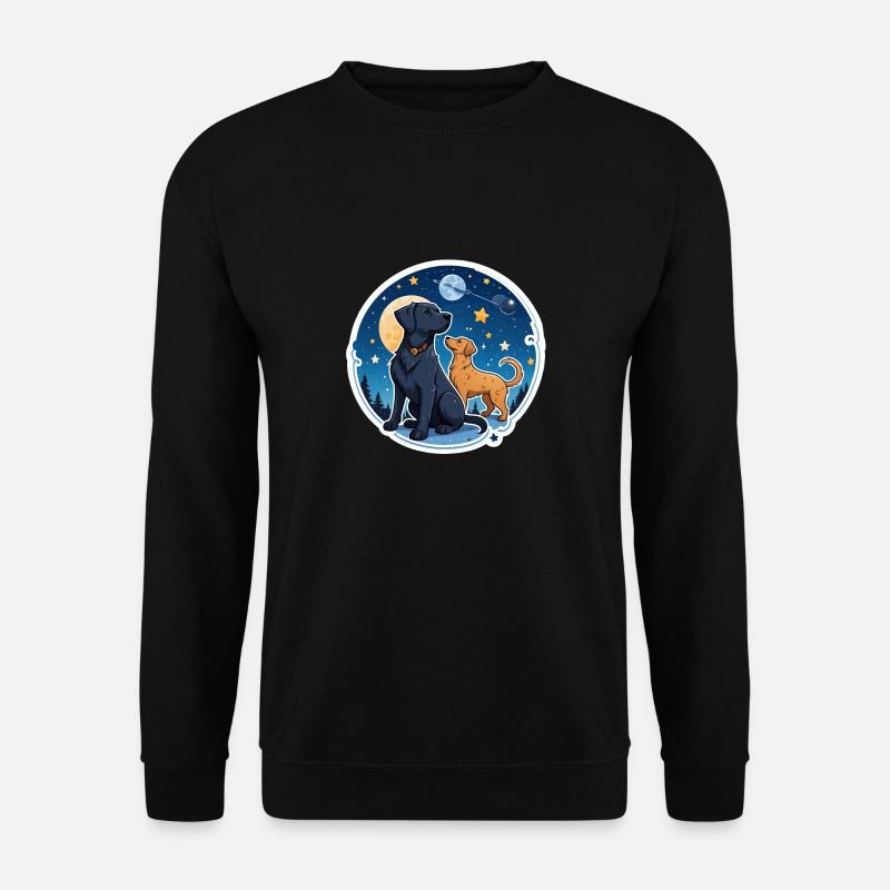 Freunde unter den Sternen - Unisex Pullover - Schwarz