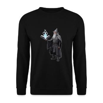 Magier - Unisex Pullover - Schwarz - Vorne - Alina (178cm) & Michal (187cm)