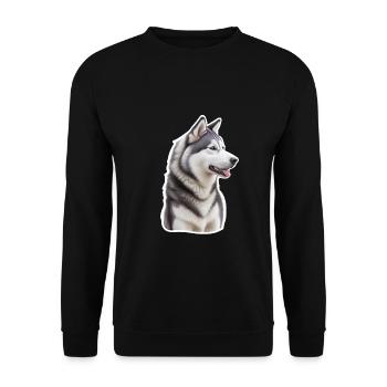 Rauque - Sweat-shirt Unisexe - noir - Devant - Alina (178cm) & Michal (187cm)