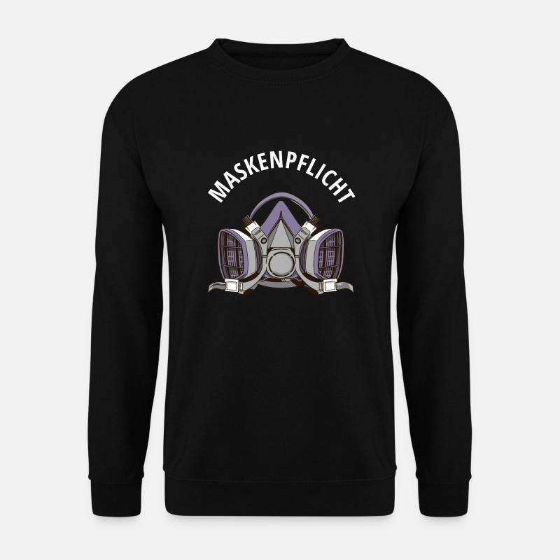 Maskenpflicht Lackiermaske Lackierer Auto KFZ - Unisex Pullover - Schwarz