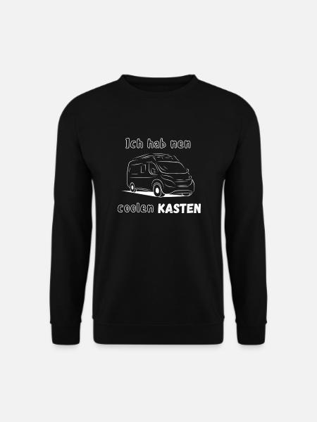 Camperspruch | Ich habe einen Coolen Kasten - Unisex Pullover - Schwarz