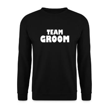 Team groom - Sweat-shirt Unisexe - noir - Devant - Alina (178cm) & Michal (187cm)