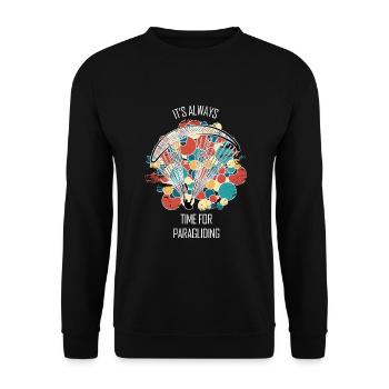 Parapente Gleitschirm Paragleiter Parapente - Sweat-shirt Unisexe - noir - Devant - Alina (178cm) & Michal (187cm)