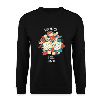 Fahrradwerkstatt Fahrradmonteurin Fahrrad - Unisex Pullover - Schwarz - Vorne - Alina (178cm) & Michal (187cm)