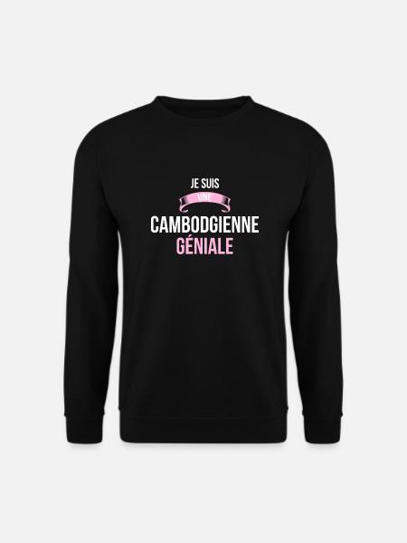 je suis une Cambodgienne - Sweat-shirt Unisexe - noir