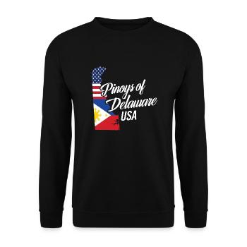 Filipinos of Delaware Design für stolze Fil-Ams - Unisex Pullover - Schwarz - Vorne - Alina (178cm) & Michal (187cm)