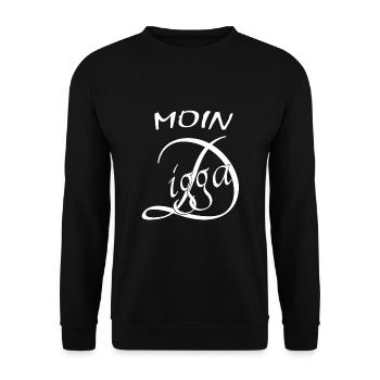 Moin Digga - Unisex Pullover - Schwarz - Vorne - Alina (178cm) & Michal (187cm)