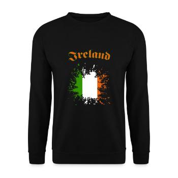Ireland Irland - Unisex Pullover - Schwarz - Vorne - Alina (178cm) & Michal (187cm)