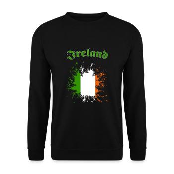 Ireland - Unisex Pullover - Schwarz - Vorne - Alina (178cm) & Michal (187cm)