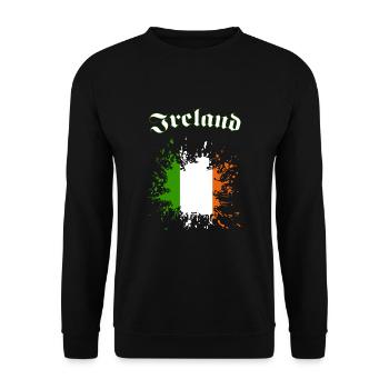 Ireland - Unisex Pullover - Schwarz - Vorne - Alina (178cm) & Michal (187cm)