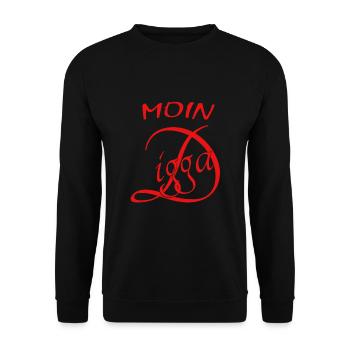 Moin Digga - Unisex Pullover - Schwarz - Vorne - Alina (178cm) & Michal (187cm)