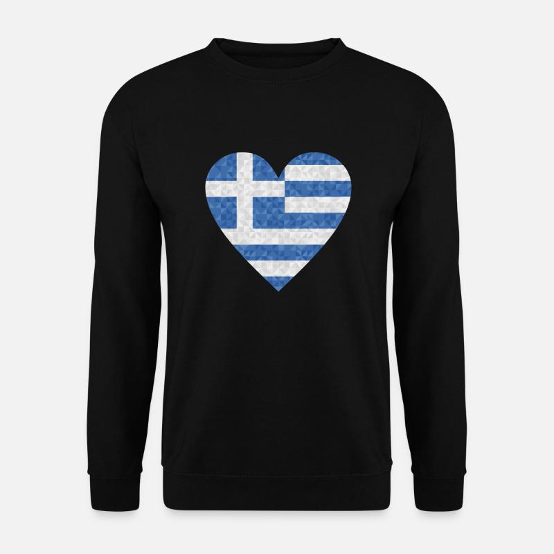 Grèce Drapeau Grec - Sweat-shirt Unisexe - noir