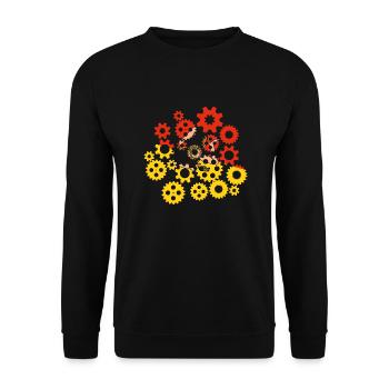 Drapeau de la Sicile Italie Palerme Trinacria Italia - Sweat-shirt Unisexe - noir - Devant - Alina (178cm) & Michal (187cm)