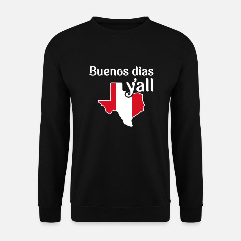 Peruanisch-texanisches Design für Einwanderer - Unisex Pullover - Schwarz