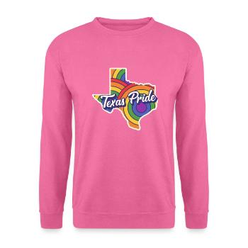 Carte arc-en-ciel Texas Design pour les Texans LGBT + - Sweat-shirt Unisexe - rose - Devant