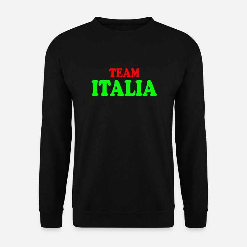 Team italia - Unisex Pullover - Schwarz