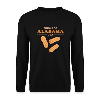 Alabama Fil-Am Design for proud Pinoys - Unisex Sweatshirt - black - Front - Alina (178cm) & Michal (187cm)