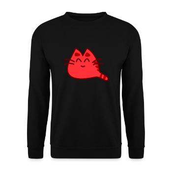 chat doux - Sweat-shirt Unisexe - noir - Devant - Alina (178cm) & Michal (187cm)