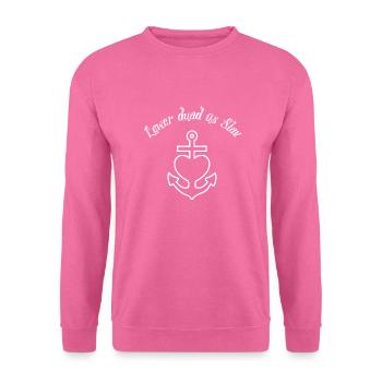 Lewer dua üs Slav, Anker Glaube Liebe Hoffnung w - Unisex Pullover - Pink - Vorne
