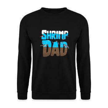 Daddy by Shrimp Pet Design pour les fiers fans de crevettes - Sweat-shirt Unisexe - noir - Devant - Alina (178cm) & Michal (187cm)