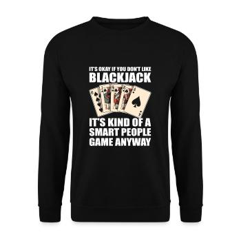Blackjack Black Jack - Unisex Sweatshirt - black - Front - Alina (178cm) & Michal (187cm)