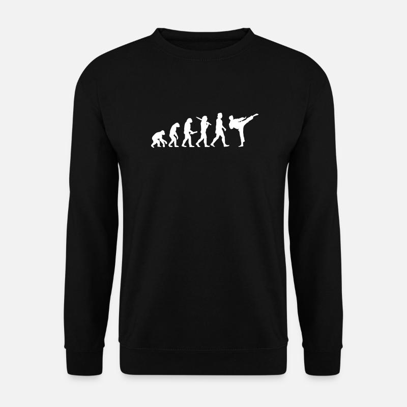 Evolution Karaté Sports de combat Kick Karateka cadeau - Sweat-shirt Unisexe - noir