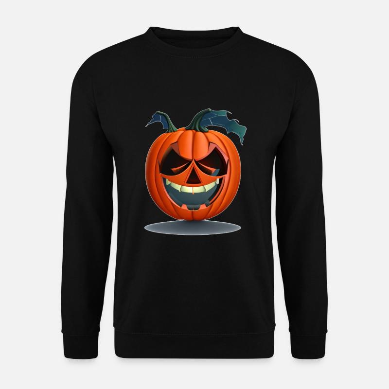 Halloween Kürbis - Unisex Pullover - Schwarz