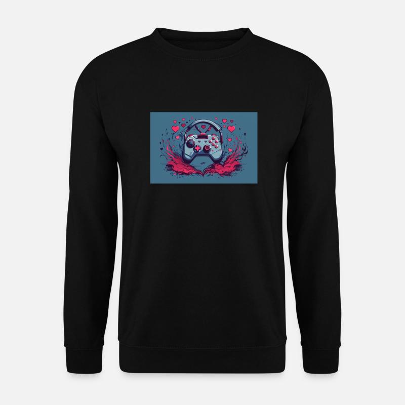 einen Gaming-Controller - Unisex Pullover - Schwarz
