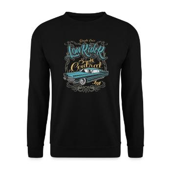 Lowrider - South Central Style - Unisex Sweatshirt - black - Front - Alina (178cm) & Michal (187cm)