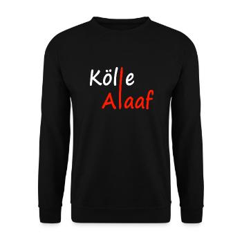 Kölle Alaaf - Karneval Fasching - Unisex Pullover - Schwarz - Vorne - Alina (178cm) & Michal (187cm)